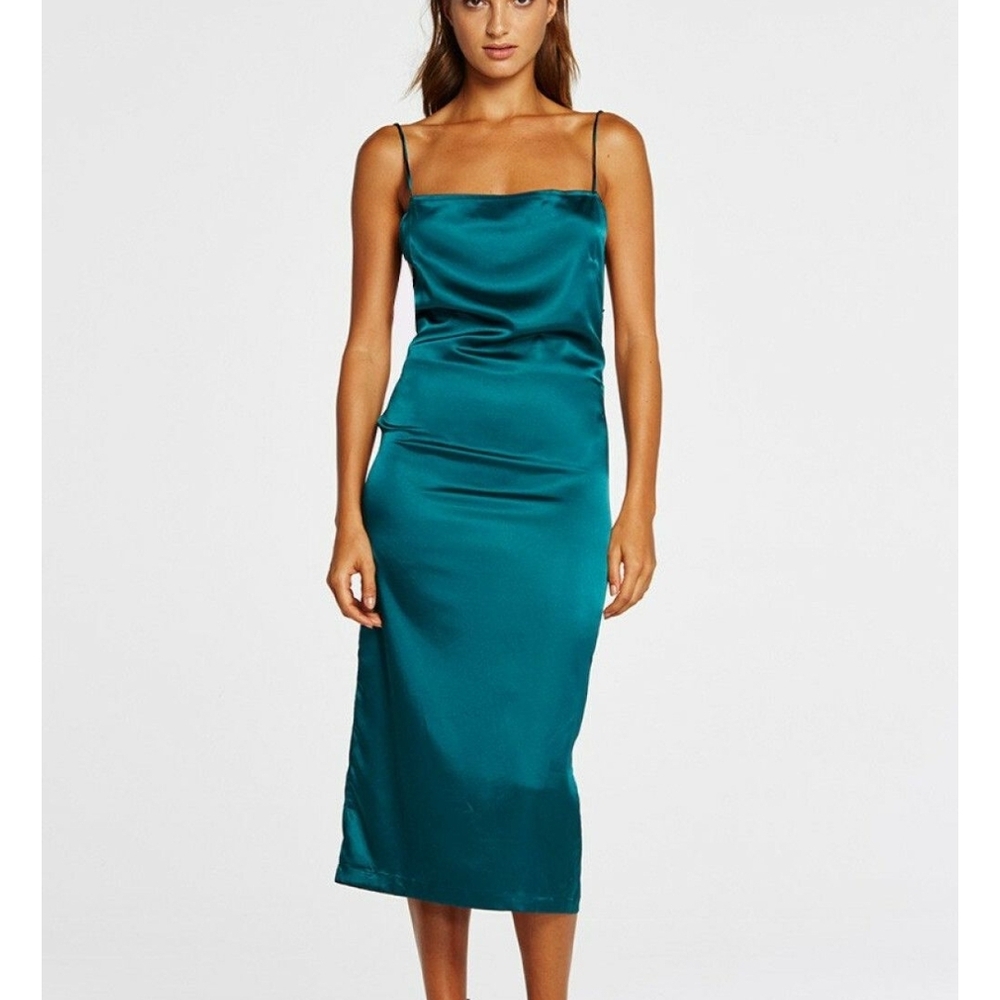 Satin Midi Dress